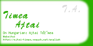 timea ajtai business card